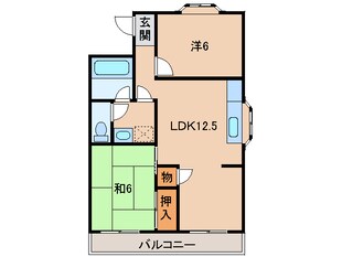 ヴィラ貴志川の物件間取画像